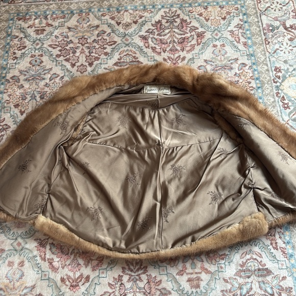 Genuine Russian SABLE FUR Vest very rare brown tan XS vintage luxury - Picture 7 of 9